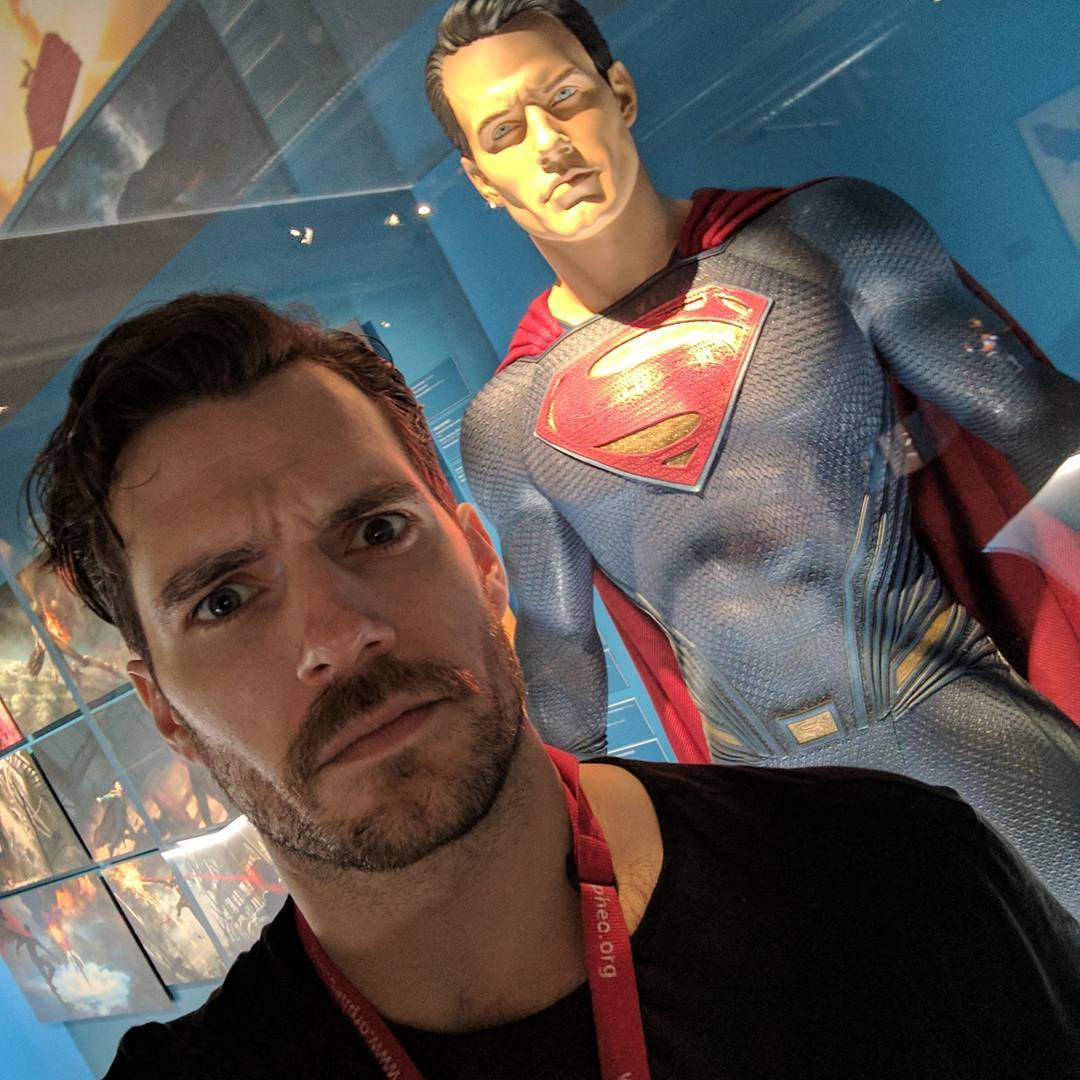 Henry Cavill On Set